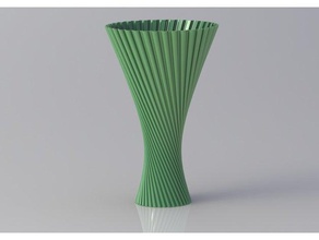 vase breit Dekor Blumen-Vasen 3d print model - Mito3D
