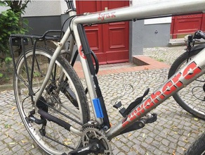 bicycle tire inflator holder outdoor & garden mount bike 3d print model - Mito3D