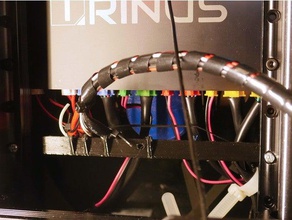 trinus extruder cables strain relief bar 3d printer accessories 3d print model - Mito3D