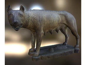 capitoline wolf scans & replicas 3d printing scan scanning brass children classic cultural heritage italy legend mythology roman rome sculpture 3d print model - Mito3D