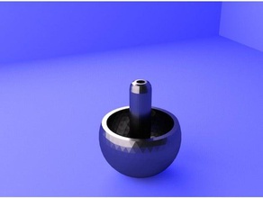 flipping spinner Spielzeug & game Zubehör ball sphere Spinnen spinning top - 3d print model - Mito3D