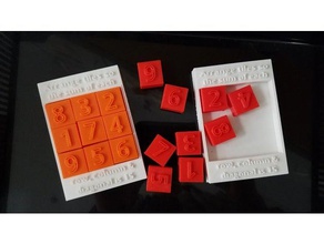 simple carré magique puzzle puzzles 3d print model - Mito3D