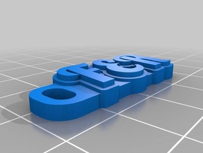 fer Schlüsselanhänger kundengebundene 3d print model - Mito3D