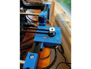 tronxy x3 y vertical deslizante mount & detentores de cinturão Impressora 3d peças 3d print model - Mito3D