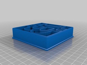 my bitcoin square cookie cutter kitchen & dining customized 3d print model - Mito3D