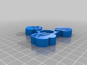 1 kız izci logo fidget spinner - wingnut2k oyuncaklar ve oyunlar el oyuncak izciler 3d print model - Mito3D