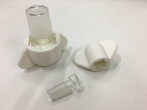 glass stopper opener hand tools biochemistry chemistry laboratory 3d print model - Mito3D