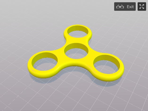 spinner rainbow collection yellow toy & game accessories 3D print model - Mito3D