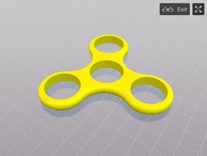 spinner colección arco iris amarillo juguetes y accesorios de juego 3d print model - Mito3D