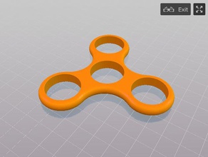 spinner arco iris de la colección naranja juegos y juguetes 3d print model - Mito3D