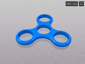 spinner arco iris de la colección azul juegos y juguetes 3d print model - Mito3D