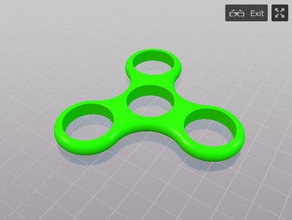 spinner arco iris de la colección verde juegos y juguetes 3d print model - Mito3D