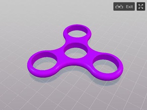 spinner rainbow collection violet jouets & jeux 3d print model - Mito3D