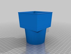 iced coffee-cup-Halter-Konverter automotive 3dprintable Auto cup holder coffee 3d print model - Mito3D