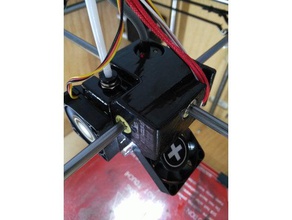 ulticampy central carriage one e3d v6 hotend 18 mm bed probe 3d printer parts 40mm fan autolevel mount auto leveling capacitive sensor created freecad duct made v3 3d print model - Mito3D