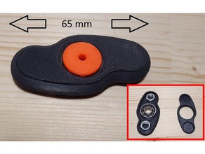 paffuto mini spinner - m8 nascosto dadi giocattolo & accessori di gioco cuscinetto a sfera fidget dado da più parti senza colla no zattera viti nessun supporto 3d print model - Mito3D