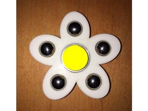 flower fidget spinner toys & games daisy spinners toy 3d print model - Mito3D