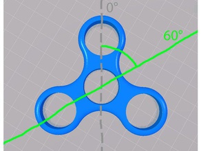 spinner Symmetrie 60 Spielzeug & Spiele 3d print model - Mito3D