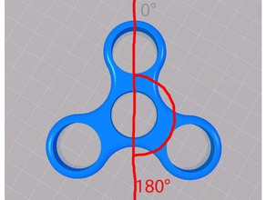 spinner Symmetrie 180 Spielzeug & Spiele 3d print model - Mito3D