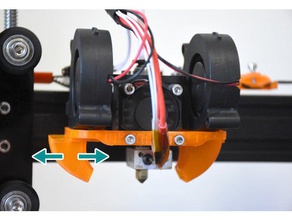 austauschbare dual-blower, radial fan duct tevo tarantula 3d-Drucker Teile 3d print model - Mito3D