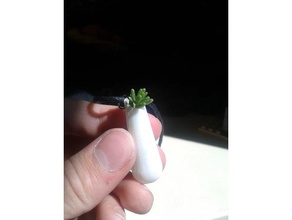 kolay yazdırma kolye vazo + küçük ızgara 3d baskı grup kulak mücevher mini boyun bitki ekici bitkiler remix giyilebilir 3d print model - Mito3D