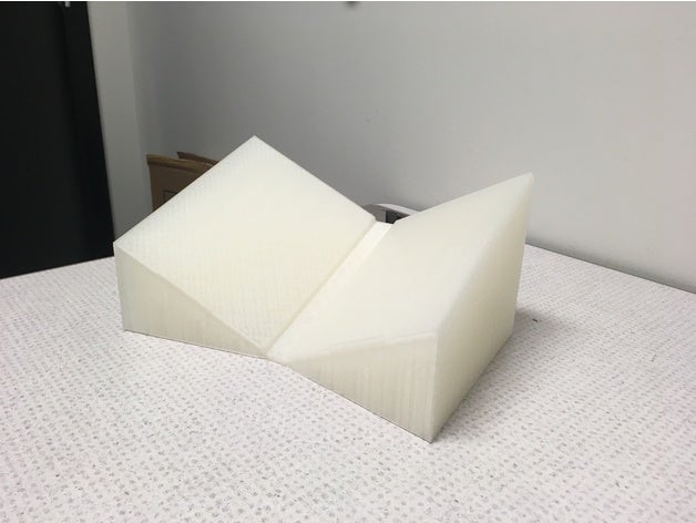 book cradle art display mount stand exhibit 3D print model - Mito3D