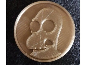 zoidberg coin coins & badges futurama 3d print model - Mito3D