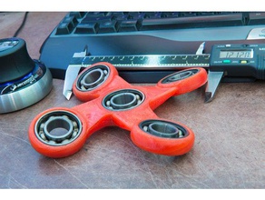 large quad offset angled fidget spinner toys & games angeled 3d print model - Mito3D