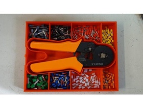 box Crimpzange pins Werkzeug-Halterungen & - Boxen schieben cover Crimpen tool toolbox 3d print model - Mito3D