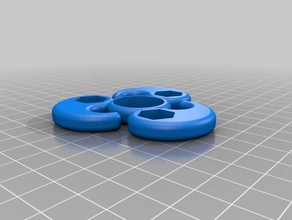 fidget giratório mecânico de brinquedos personalizado 3d print model - Mito3D