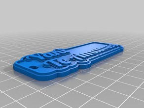 yani te amamos chaveiros personalizado 3d print model - Mito3D