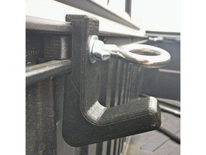 tacoma bed rail insert hook automotive bedrail cargo tiedown toyota 3d print model - Mito3D