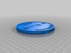 mi escritorio personalizado nombre de la moneda oficina 3d print model - Mito3D