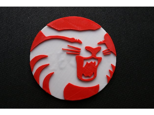 california state university chico wildcat logo 2d art 3d print club 3dp csuchico 3D print model - Mito3D