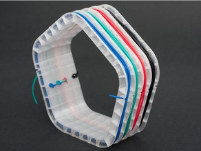hook-up bobina di filo vaso organizzazione cavo alimentazione l'elettronica collegare il la corda spool 3d print model - Mito3D