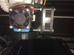 e3dv6 compact - 40mm fan duct 3d printer parts cooling e3d v6 extruder hotend ring 3d print model - Mito3D