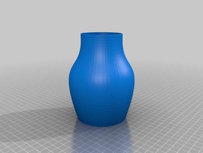 geraden Hals bezier-vase Container kundengebundene 3d print model - Mito3D