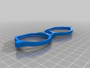 kam sennin tortue geniale Rahmen Lünetten occhiali-Brillen Mode 3d print model - Mito3D