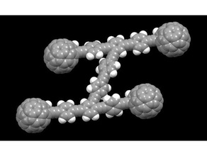 nanocar learning buckminster fuller c60 car fullerene molecular model molecule nano nanotech nanotechnology 3d print model - Mito3D