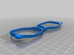 superman, clark kent s óculos ochialli lunetas de 3d print model - Mito3D