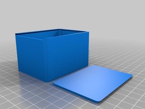 mon paramétrique personnalisé arrondie coulissantes haut de la boîte les conteneurs 3d print model - Mito3D