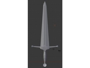 fantasia espada adereços modelo 3d print model - Mito3D