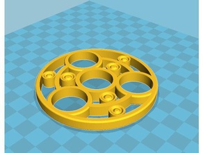 atome main spinner L'impression 3d fidget handspinner 3d print model - Mito3D