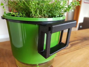 planter vase mount aluminum framed windows outdoor & garden gardening 3d print model - Mito3D