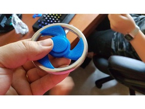 ring fidget spinner toys & games hand 3d print model - Mito3D
