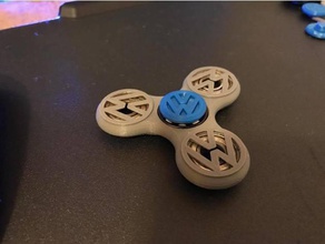 vw spinner tapas hobby fidget volkswagon 3d print model - Mito3D