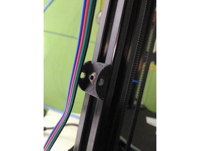 kossel mini cable management 3d printer parts 2020 rail kosell mount upgrade 3d print model - Mito3D