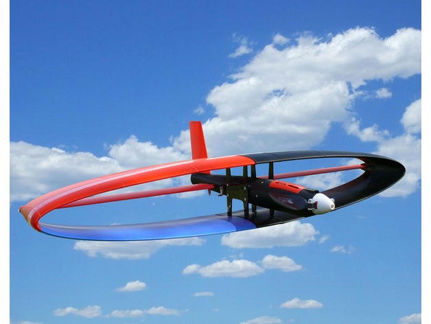 crazy wild ellipse wing experimental r c vehicles airplane flying 3D print model - Mito3D