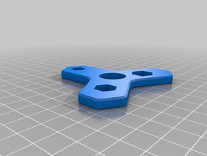 mon personnalisés hex clé à molette fidget spinner personnalisables des outils main personnalisé 3d print model - Mito3D