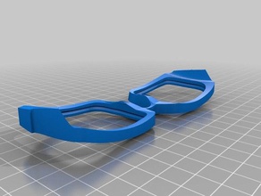 lag lunettes Kare gözlük 3d print model - Mito3D